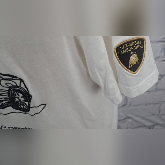 Automobili Lamborghini Men's T-Shirt Tee Spyder Huracan White Graphic Medium - Picture 7 of 14